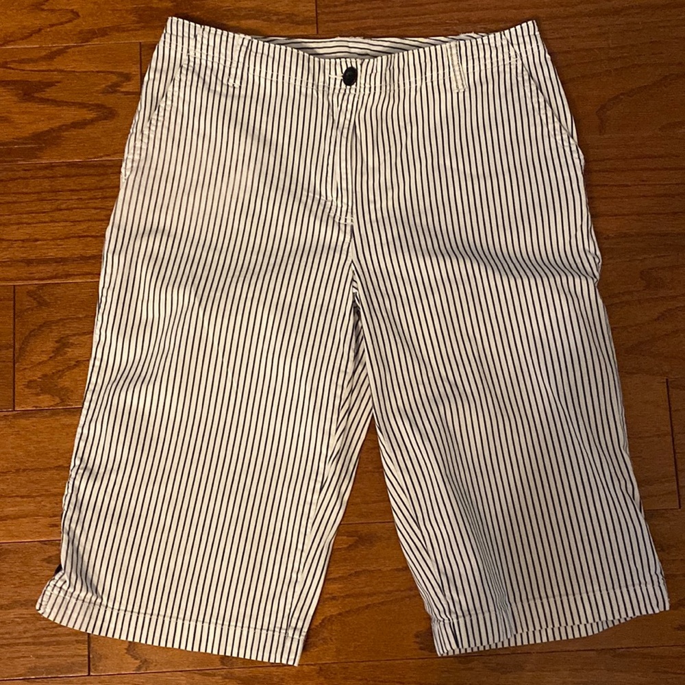 Classic Elements Golf high waste blue & white checkered shorts size 8P